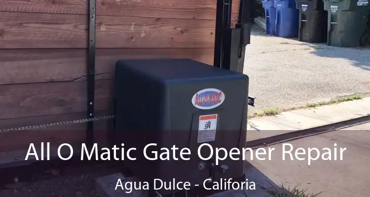 All O Matic Gate Opener Repair Agua Dulce - Califoria